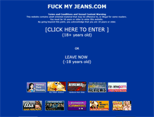 Tablet Screenshot of fuckmyjeans.com